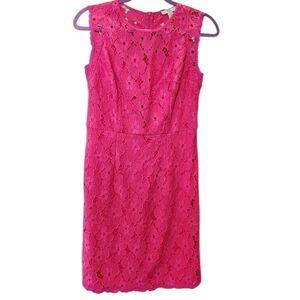 EST 1962 Elegant Pink Floral Lace Dress
